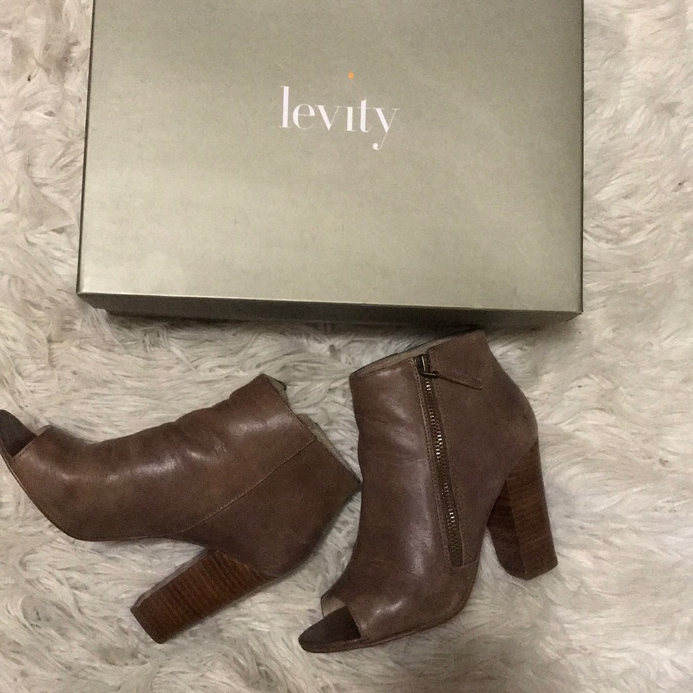 Levity peep toe bootie